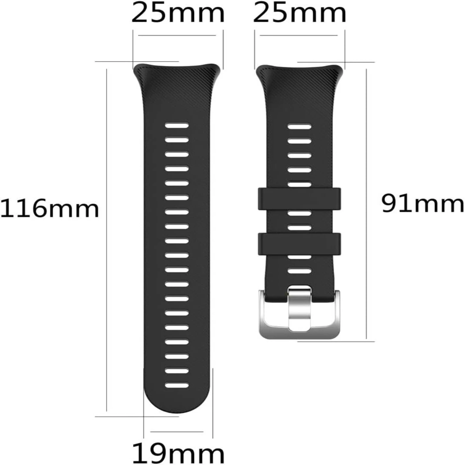 Upgrade your Garmin Forerunner 45/45S with this premium, sleek, and stylish violet silicone sports band. This durable accessory