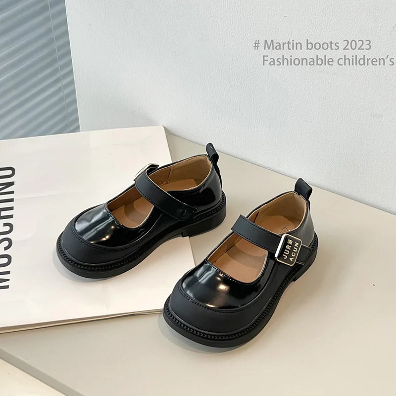 23 Autumn Children's Shoe for Girl Round Toe Shoes Girl Shoes Leather Shoes Fashion Princess Shoes Ladies Shoes Kid Shoes sapato 5