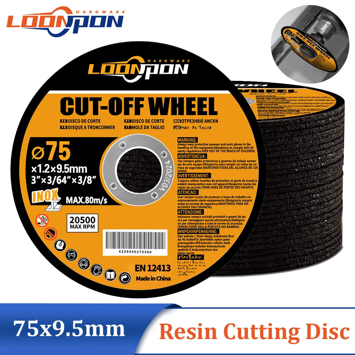 Cutting Disc Cutting Blade 75mm Cut Off Wheel Metal Resin Fiber for Angle Grinder Rotary Tool 5-50Pcs