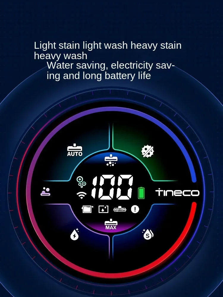 TINECO FUvan 3.0LED Intelligent Floor Washing Machine Household Appliances Antibacterial Double Edge Suction Mop Washing Machine 3