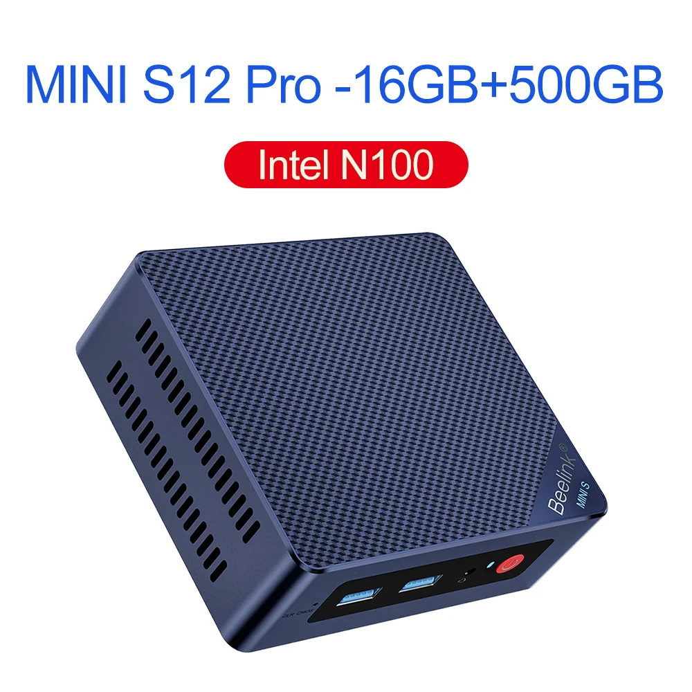 thumbnail image 1 of Computadora de escritorio Beelink Mini S13 Intel Twin Lake N150 S12 Pro N100 16G 500G Mini S 11th N5095 DDR4 8GB 128GB N95 VS GMKtec G3, 1 of 5