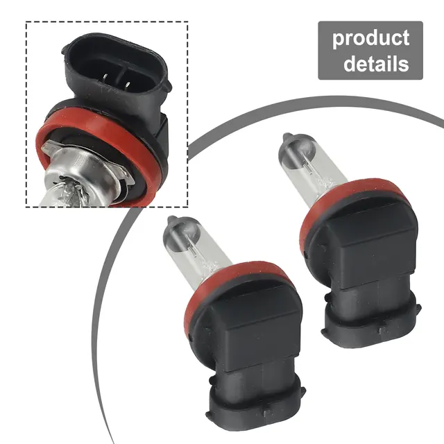 Light Halogen Bulbs 55W 6000K Accessories Fog Quartz 4.6A White H11 Halogen Head Light Lamp Parts Super Bright 5