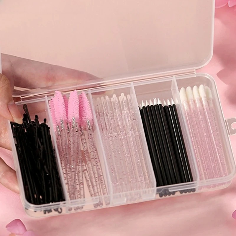 80pcs Professional Makeup Brush Set Box Eyebrow Eyelash Lip Brushes Hairpin Micro Brush for Eyelash Extension Makeup 2026
