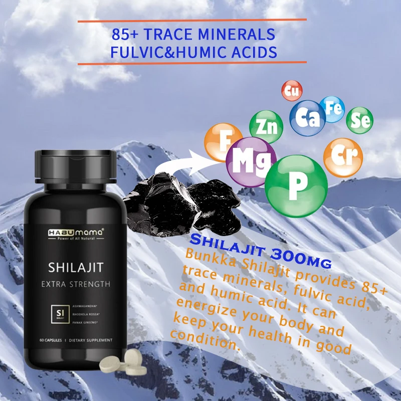 Shilajit Resin Supplements Powerful High-Purity Original to Improve Performance