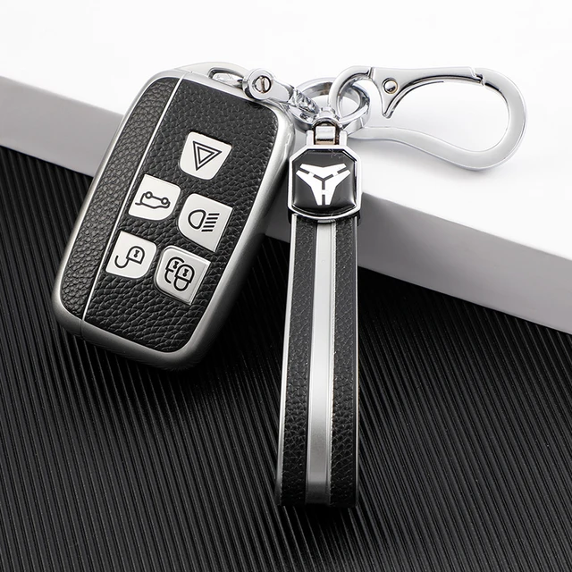 Coque clé,Porte-clés de voiture pour jaguar xf xj, pour land rover