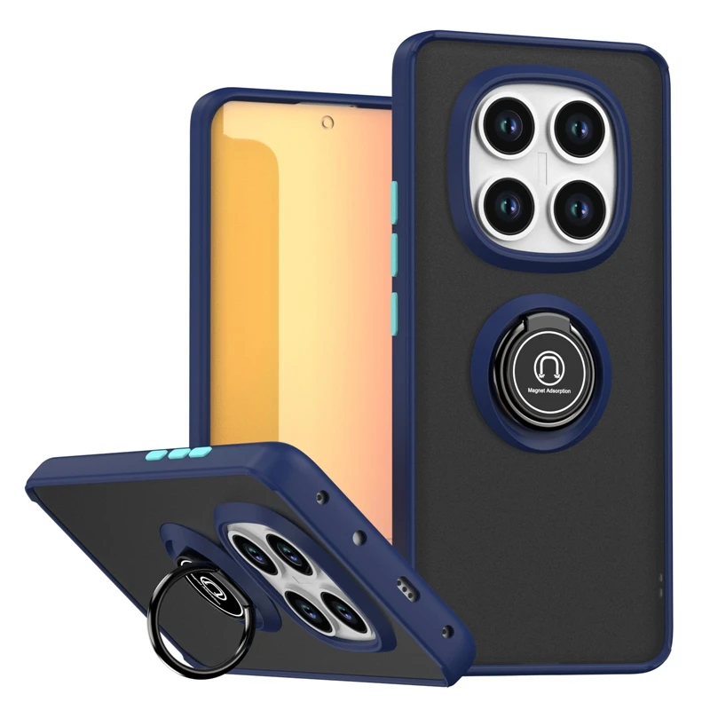 Armor Matte Case with Car Magnetic Ring Holder - Durable Protective Cover