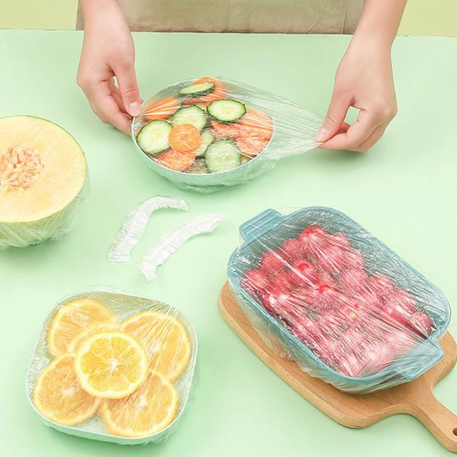 Reusable Plastic Food Cover Bags Food Grade Fruit Vegetable Storage Food  Film Transparent Plastic Bag for Refrigerator Kitchen