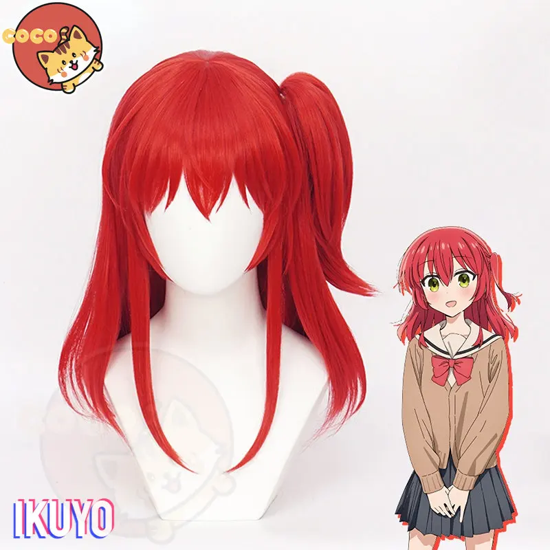 

Косплей-парик CoCos Anime Bocchi The Rock Ikuyo из аниме, косплей-парик Bocchi The Rock! Cosplay Kita Ikuyo Cosplay Red Hair