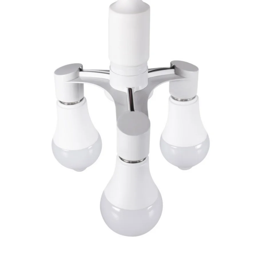 Lamp Bulb Holder Lamp Holder Lamp Base Lamp Socket Extender Socket Converter Lamp Socket Adapter LED Lamp Base 3 In 1 E27 to 3-E27 Extended LED Lamp Bulbs Socket Splitter Photo Studio