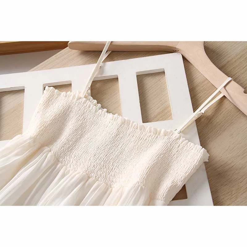 Women Sexy Sling Dress Summer Spaghetti Strap Sleeveles Chic Sweet Mini Dresses Vacation Beach Party Dress 3