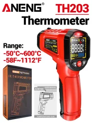 ANENG Smart Industrial Infrared Thermometer with Reverse Color Screen (TH203 Red)
