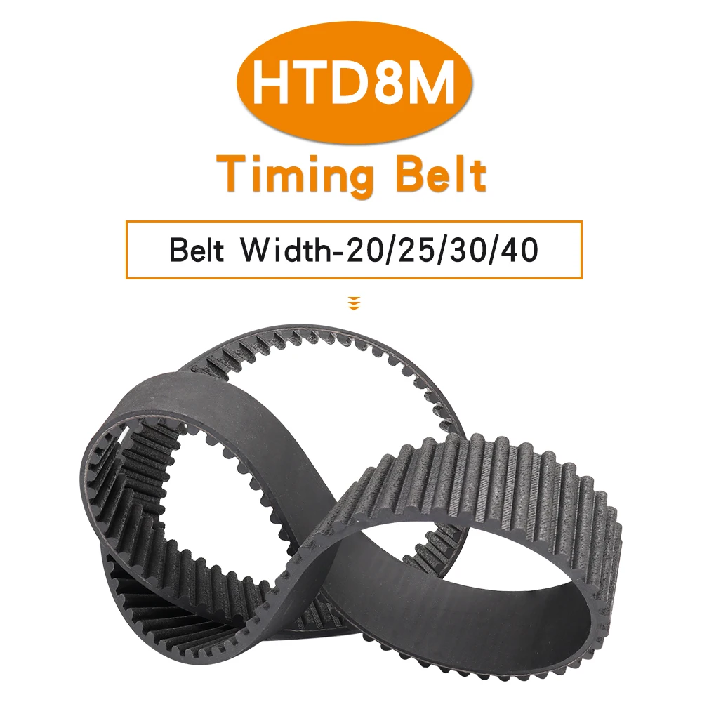 HTD8M Zahnriemen Aus Gummi – Längen 2600–3008mm, Breiten 20–40mm, Für 8M Riemenscheiben, Ideal Für Maschinenantriebe