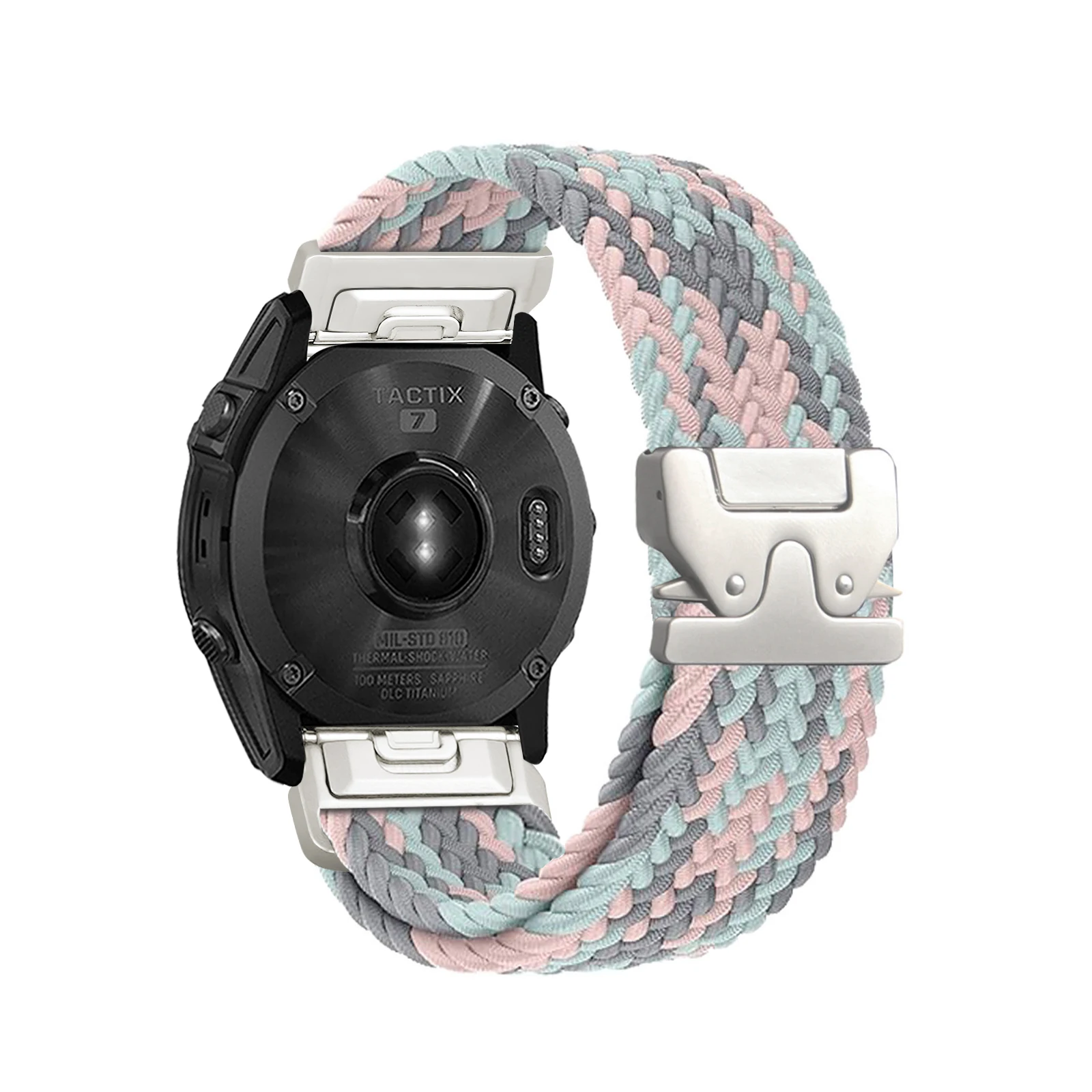 Quick Fit Braided Parachute Nylon Bracelet Strap - Adjustable 20-26mm