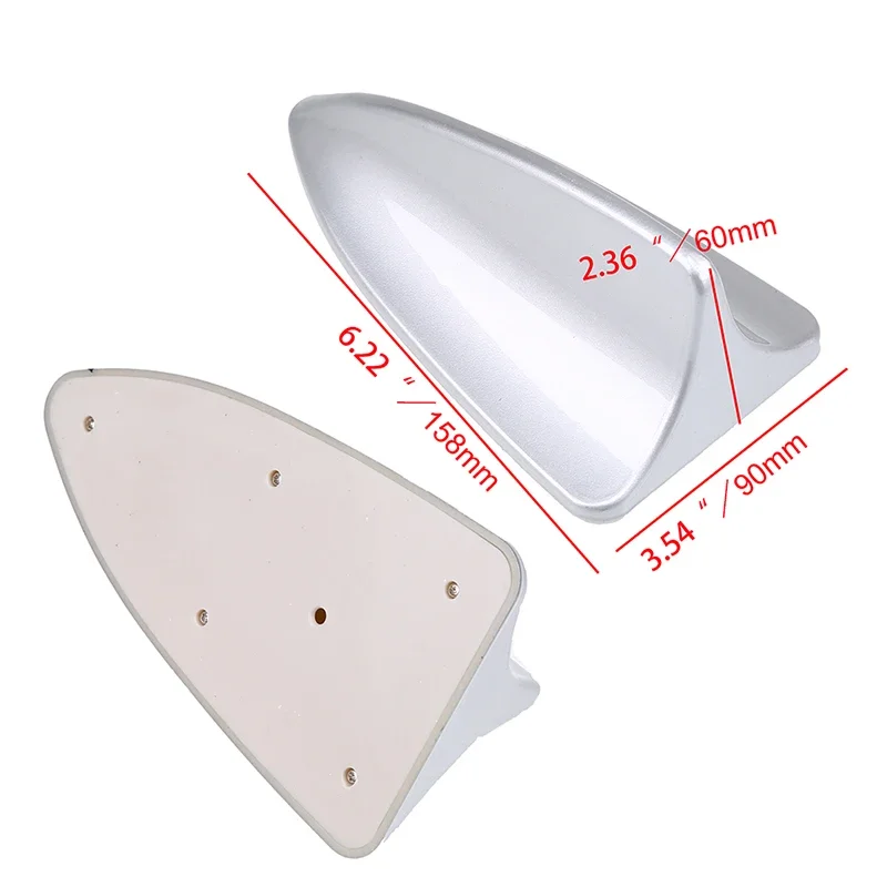 

1Pcs Car Exterior Decorative Antenna Cover Styling Universal For Most Cars Silver/Black/White Auto Outer Aerials Trims Parts