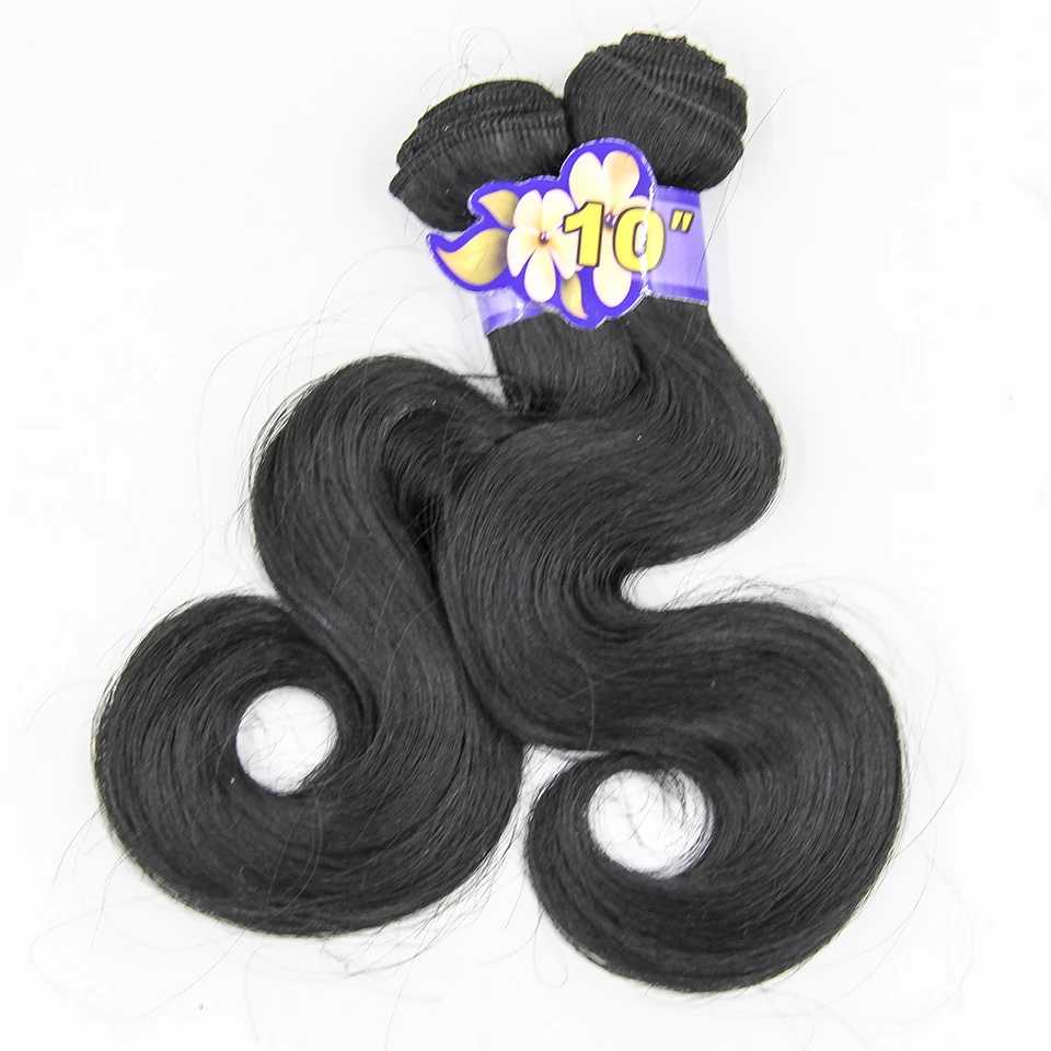 Body Wave Bundles 6pcs/Lot Synthetic Wigs 10 12 14 Inches Short Hair Extensions Heat Resistant Fiber Wigs Cosplay Party
