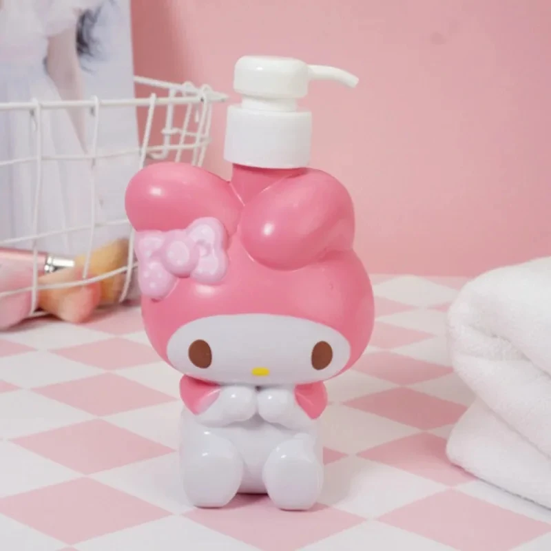 

Sanrio My Melody Hello Kitty бутылка для мыла, дозатор жидкого мыла, многоразовый пустой контейнер для шампуня, кондиционера, Товары для ванной комнаты