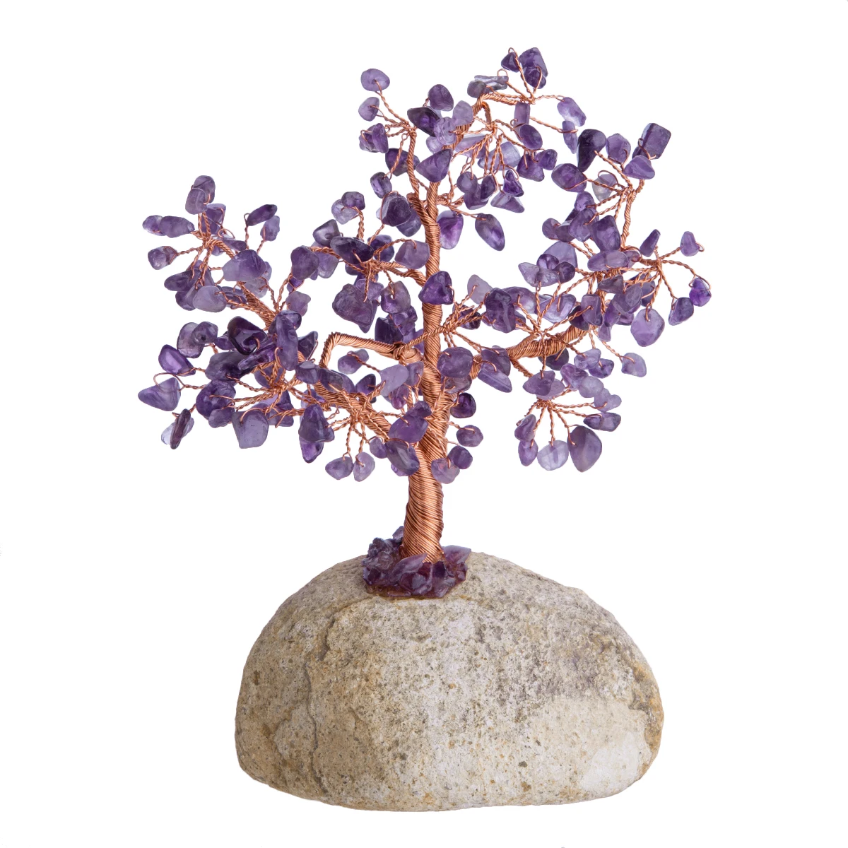Natural Tumbled Stones Crystal Tree With Pebble Base Lucky Money Tree Reiki Healing Feng Shui Home Decor