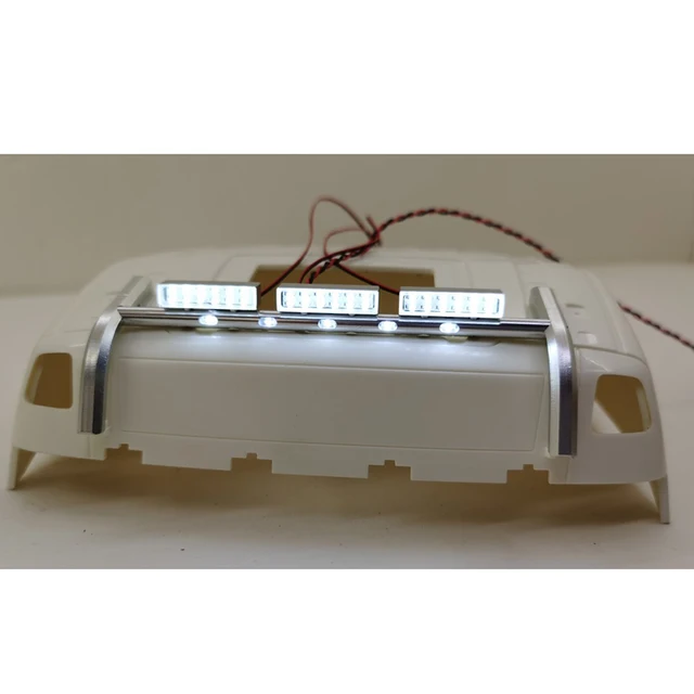 LED Metal Square Light Spotlight Dome Lamp for 1/14 Tamiya