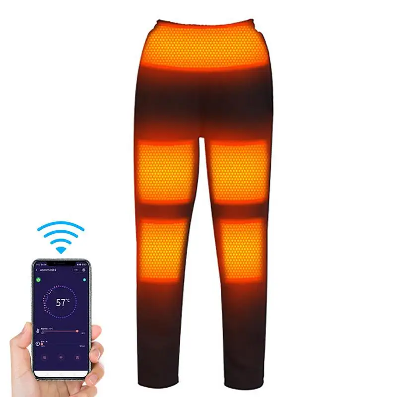 

Winter Heated Pants Self Heating Pants Outdoor Hiking Warm Slim USB Trekking Skiing Electric Thermal Pants Trousers Women Men