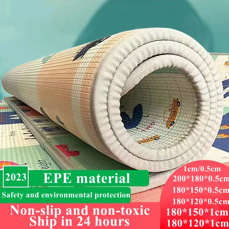 Non-toxic Thick EPE Baby Play Mat for Children Rug Playmat Developing Mat Baby Room Crawling Pad Folding Mat Baby Carpet Mat Rug 80x160cm disney star wars baby play mat livingroom rug non slip carpet decoration home bedroom kitchen mat rug