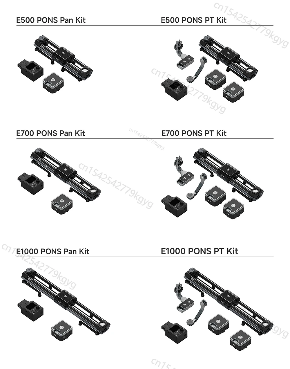 Zeapon Micro 4 E500 E700 E1000 M500 700 1000 Motorized Slider DSLR Camera Video Double Distance Portable Rail System PS-E1 PD-E1