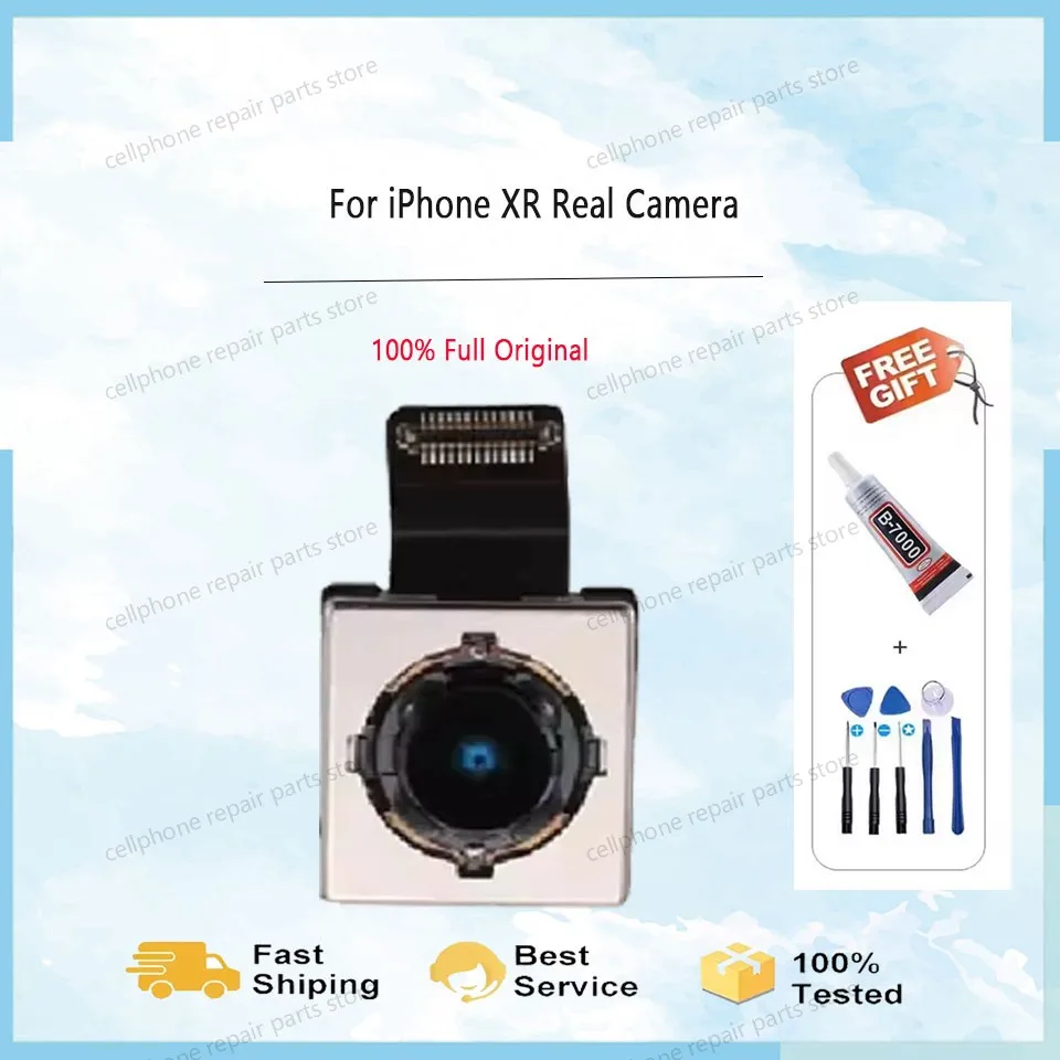 iPhone X XR XS Max 용 원본 수리 없음 후면 후면 메인 카메라 플래시 모듈 센서 플렉스 케이블