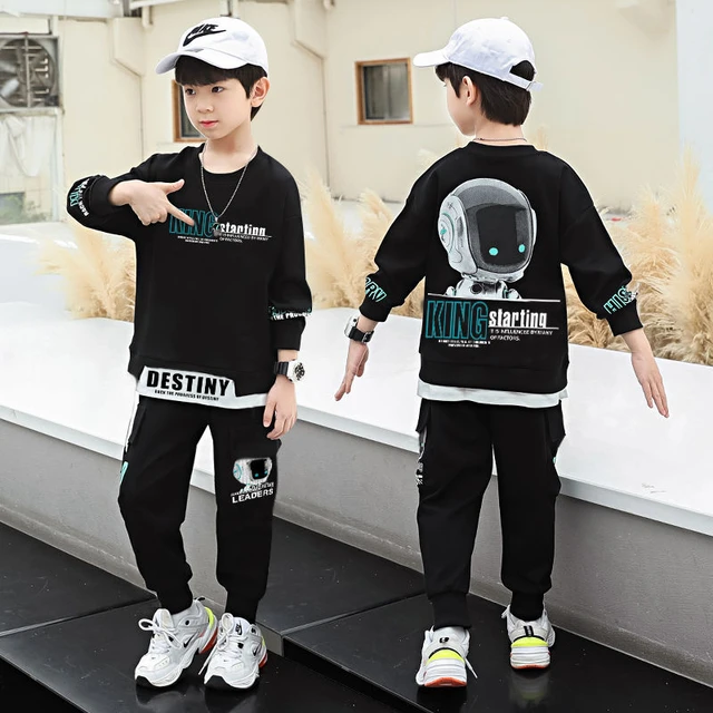 Conjunto de ropa deportiva para niños y adolescentes, chándal con