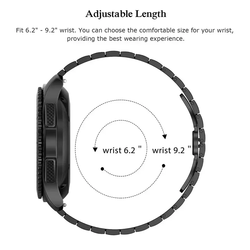 Premium QuickFit Stainless Steel Watch Strap, Available in 26mm and 22mm Sizes