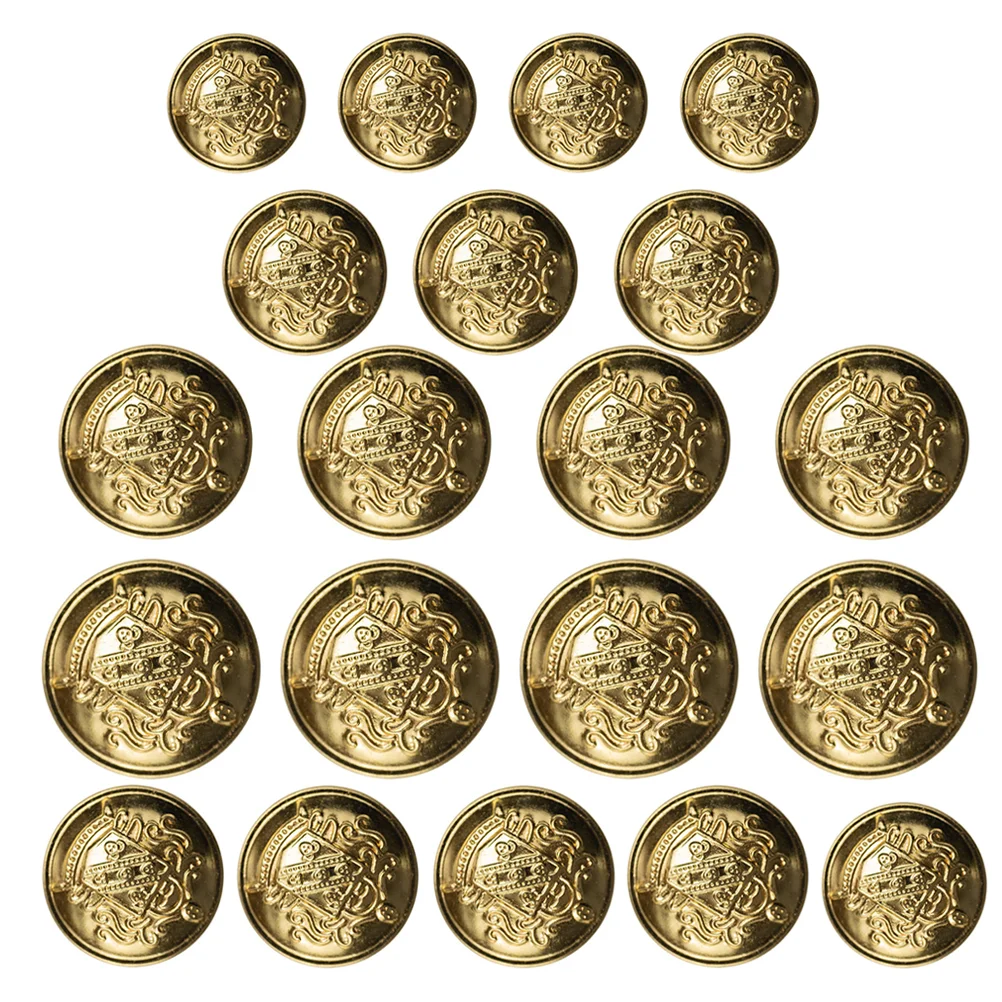 

50Pcs DIY Sewing Buttons Vintage Brass Buttons Clothing Replacement Buttons