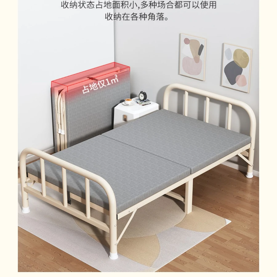 개인 휴대용 간단한 접이식 침대, 180x75, 조립식 집, 침실, 로프트, 싱글 침대, 카메라, 가정용 가구
