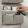 Hanging Storage Bag 3 Pocket One-layer Hanging Organizer for Dorm Living Room Bathroom Home Fabric Wall Closet Organizer 4