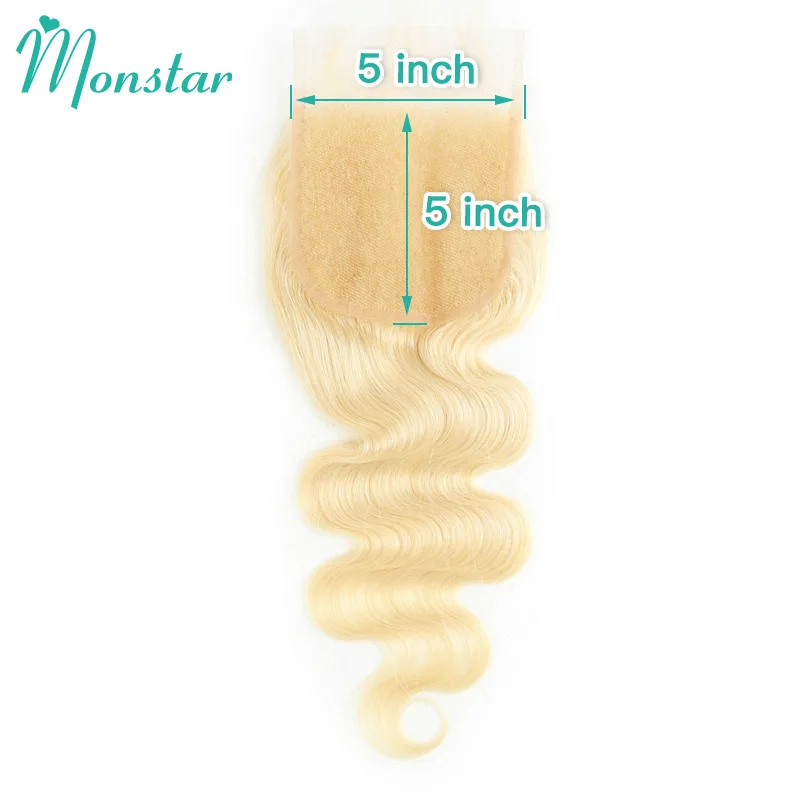 613 Blonde Body Wave 13x6 13x4 HD Lace Frontal PrePlucked Brazilian Remy Human Hair 5x5 HD Lace Closure 180% Density Closure 4x4 5