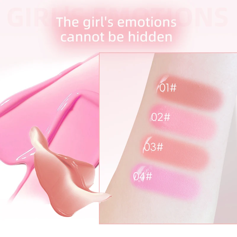 Description Picture 4 of itemLiquid Blush Cream, Bring A Powder Puff Easy To Apply, Waterproof Long Lasting, Daily Use Convenient To Carry Makeup Blush
