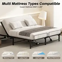 Queen Adjustable Bed Frame, Adjustable Bed, Electric Bed Base with Remote Control for Queen Mattress, Independent Head 1