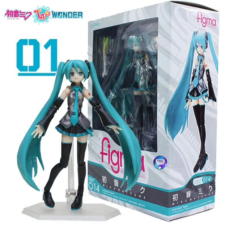 

Hatsune Miku 15cm Anime Figure Figma 014 With Green Onion Standing Posture Manga Statue Pvc Collectible Model Toys Doll Decor