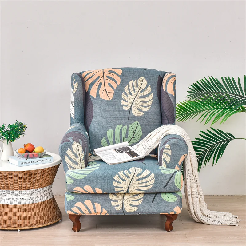 Crfatop Wing Back Chair Slip Cover CRFATOP Polyester Wing Chair