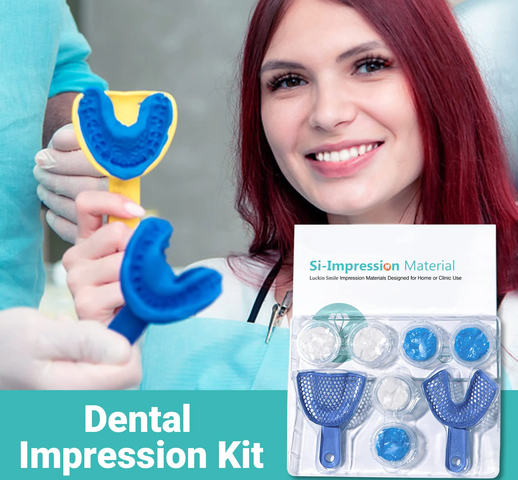 Dental Dentistry Teeth Impression Kit Popular Clinic Use Dental Silicone  Blue or Customized 30 Seconds Mold Tooth Safety - AliExpress