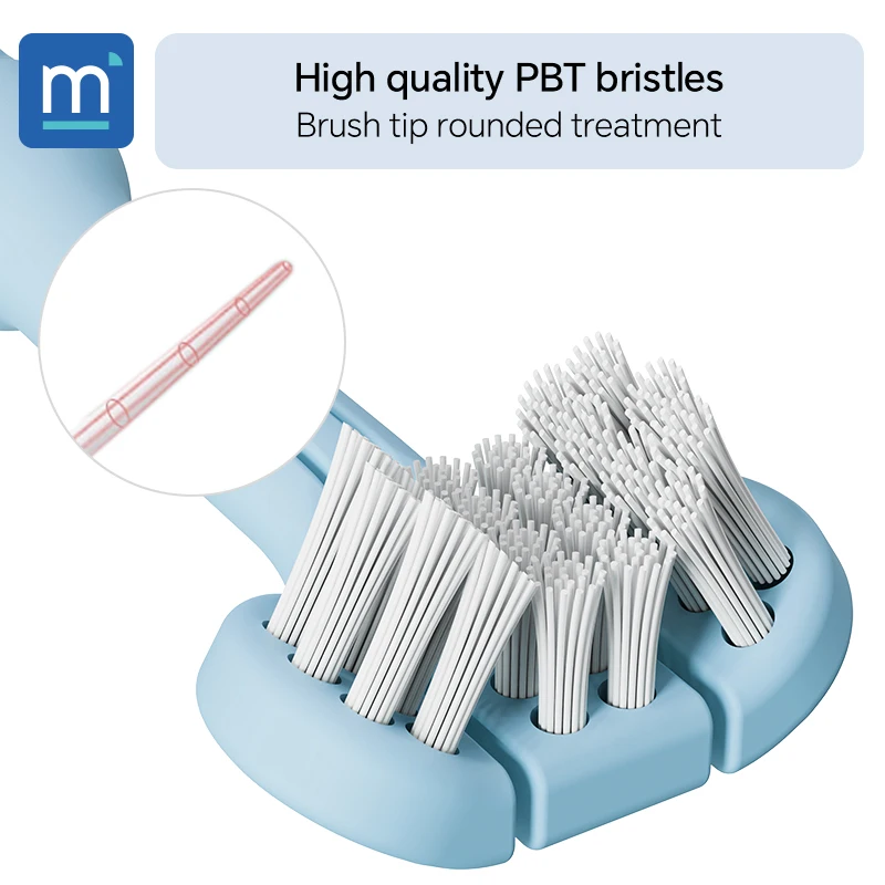 1/2 piece, children's 3-sided toothbrush/high-quality soft bristles/for daily oral cleaning of children aged 6-12 years old