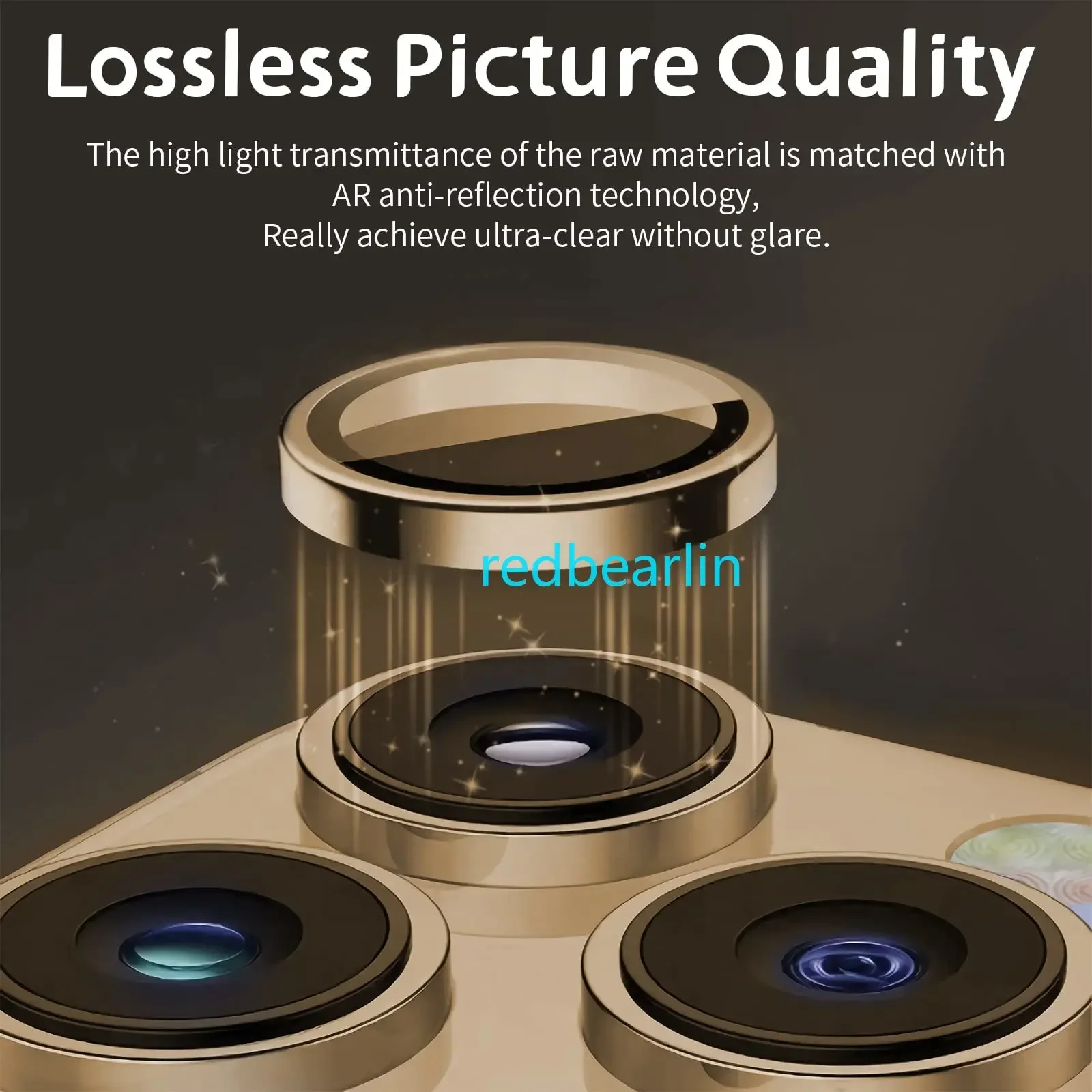 100pcs Camera CD Metal Ring Glass Protector for iphone 11 12 13 15 plus 14 Pro max Tempered Lens Film Cover Screen Protection