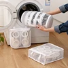 Anti-deformation Mesh Laundry bag Washing Machine Shoes Bag Travel Storage Bags Organizer Portable Sneakers Laundry Net 3