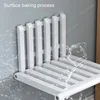 Wall-Mounted Folding Footstool Porch Chair Shoe Stool Chair Hidden Solid Wood Folding Bathroom Stool 5