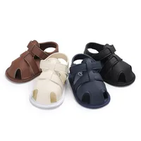 Infant Fashion PU Leather First Walkers Baby Boys Formal Shoes Newborn Breathable Sandals Kids Toddler Anti-Slip Soft Sole Shoes 6