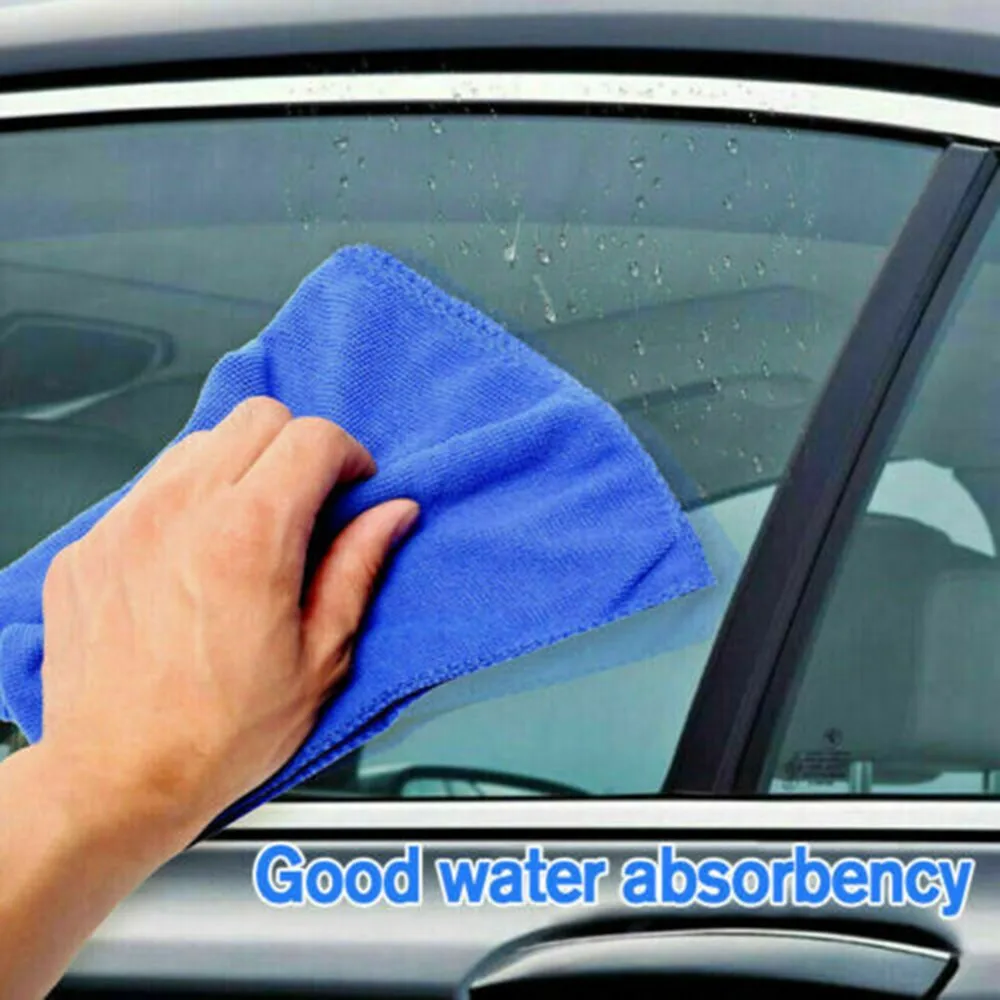 

1/12PCS Car Cleaning Drying Cloth Hemming Car Care Cloth Detailing Car Wash Towel For Toyota Universal Car Accessories