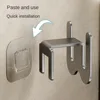 Simple Shoe Storage Rack Bathroom Slipper Rack Wall Mounted non Perforated Bathroom Door with Drainage Hook on The Back Wall 5