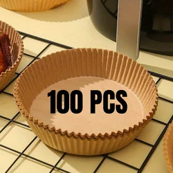 Disposable Oil-Proof & Waterproof Baking Paper Liners (100pcs Circular)