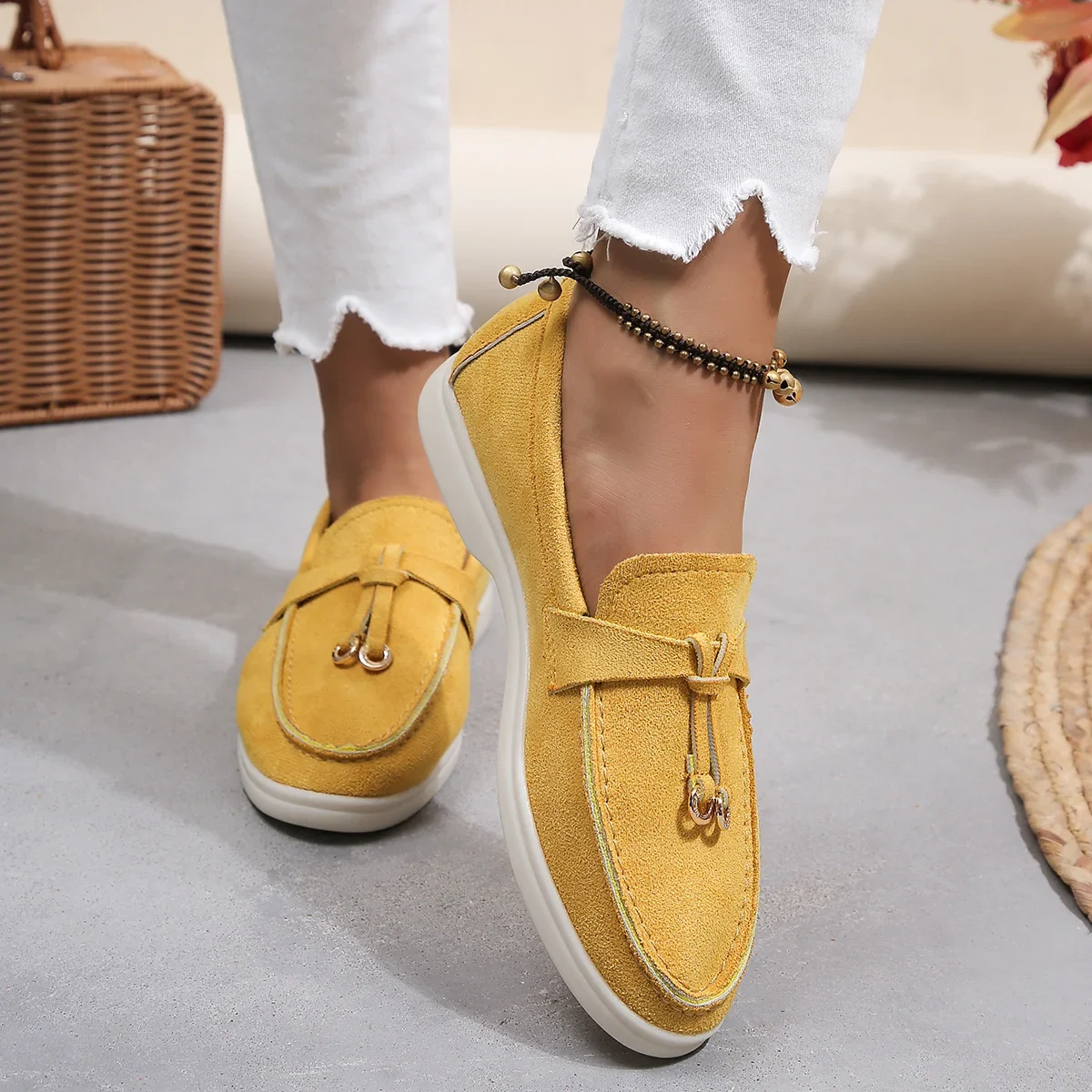 Woman Trend Women Loafers Slip on Ladies Flats High Quality Spring Autumn Casual Flat Single Shoe S4278ed91ca4d4f41b6755bce2be64c0fO