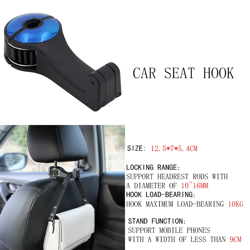 For Tesla Model 3/Y/X/S 2pcs Car Seat Hook Storage Portable Interior Auto  Accessories Model3 Hanging Hook Storage - AliExpress