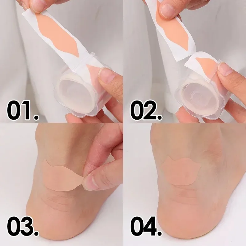 30개입 소프트 젤 힐 프로텍터 접착식 물집 방지 풋 패치 쿠션 힐 라이너 스티커 편안한 발 관리