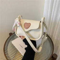 Women Fashionable Crossbody Small Square Bag Female Versatile PU Leather Phone Pouch Personality Niche Shoulder Underarm Bags