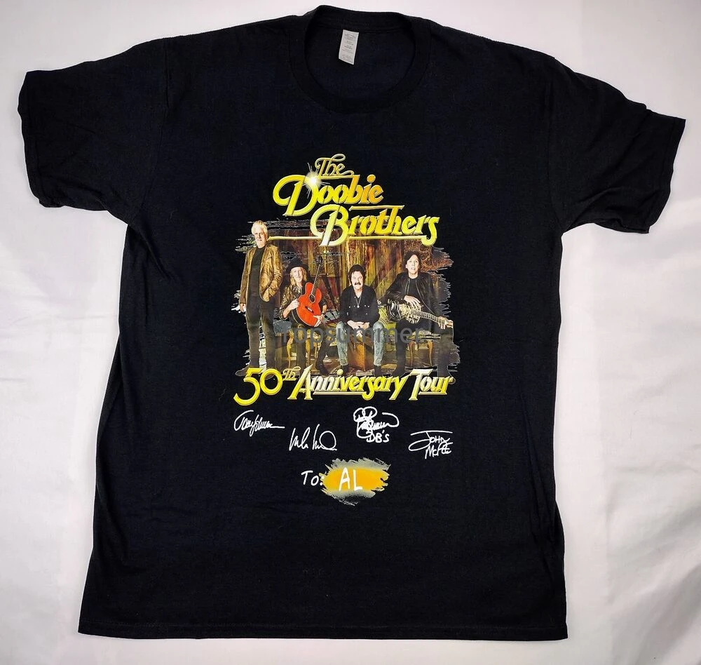 

The Doobie Brothers 50Th Anniversary Tour 2021 T-Shirt Black Men'S Size Large